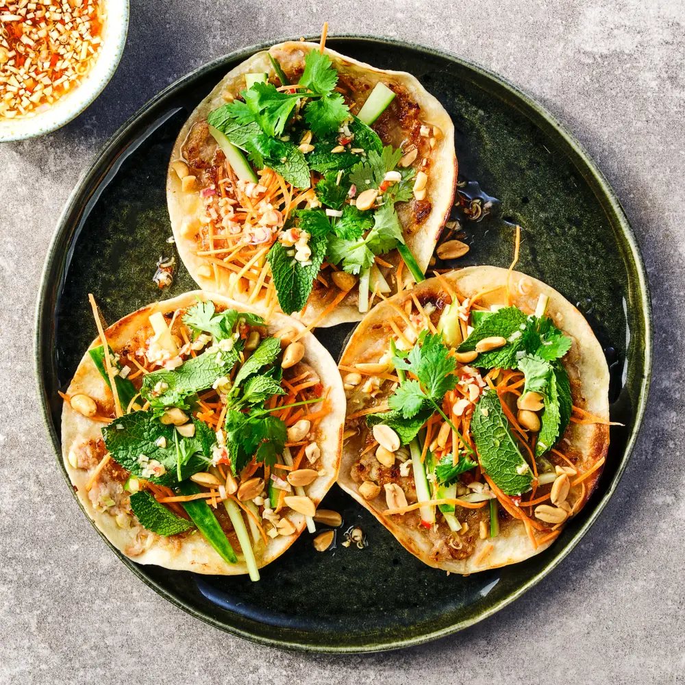 Smashed taco's Vietnamese stijl