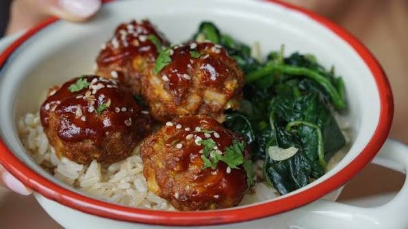 Gochujang meatballs